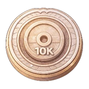 10K Club medallion