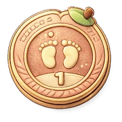 First Steps medallion
