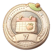 Week Warrior medallion